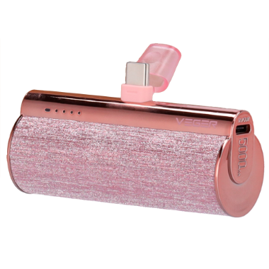 VG-W0573-R VEGER Mini Power bank with LEDs for charging   Capacity 5000mAh 