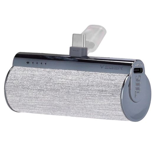 VG-W0573-S, VEGER Mini Power bank s LED diodama za punjenje, Kapacitet 5000mAh