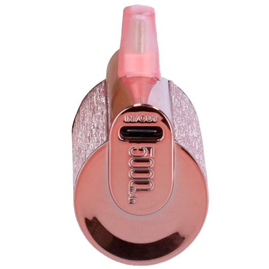 VG-W0573-R, VEGER Mini Power bank s LED diodama za punjenje, Kapacitet 5000mAh