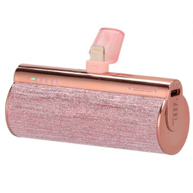 VG-W0573P-R, VEGER Mini Power bank s LED diodama za punjenje, Kapacitet 5000mAh