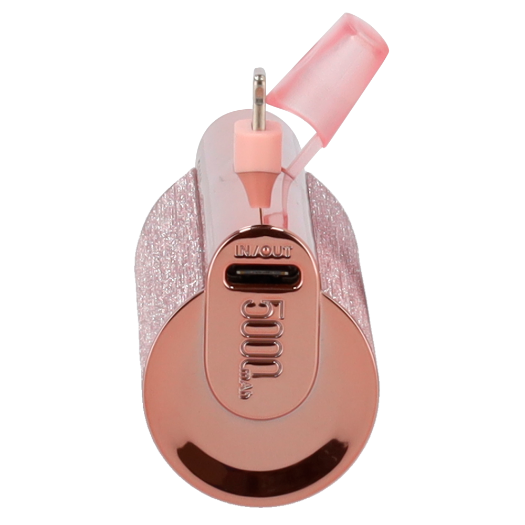 VG-W0573P-R VEGER Mini Power bank with LEDs for charging   Capacity 5000mAh 