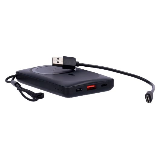 VG-W1151-B, VEGER Magnetna i bežična powerbanka, Kapacitet 10000mAh, USB