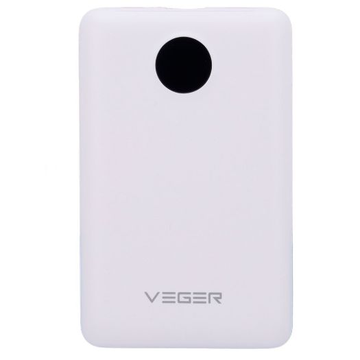 VG-W1170-W, VEGER Power bank s LCD zaslonom, Kapacitet 10000mAh, Ulazi Munja, USB