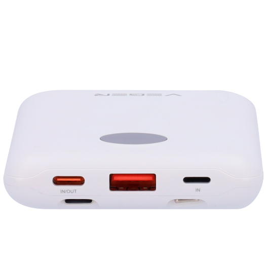 VG-W1170-W VEGER Power bank with LCD display   Capacity 10000mAh   Inputs Lightning, USB
