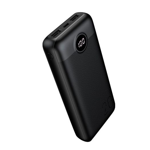 VG-W2039PD-B, VEGER Power bank s LCD zaslonom, Kapacitet 20000mAh, USB