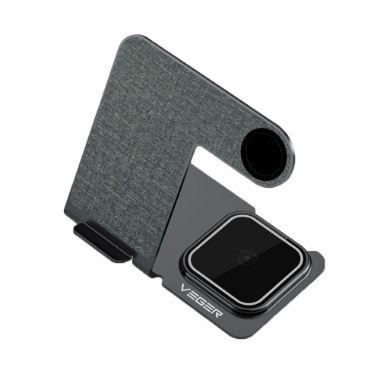 VG-Y9, VEGER bežični punjač, Snaga 15W, USB, C ulaz, Brzo punjenje, Izlazi: Pametni telefon, Airpods i Apple Watch