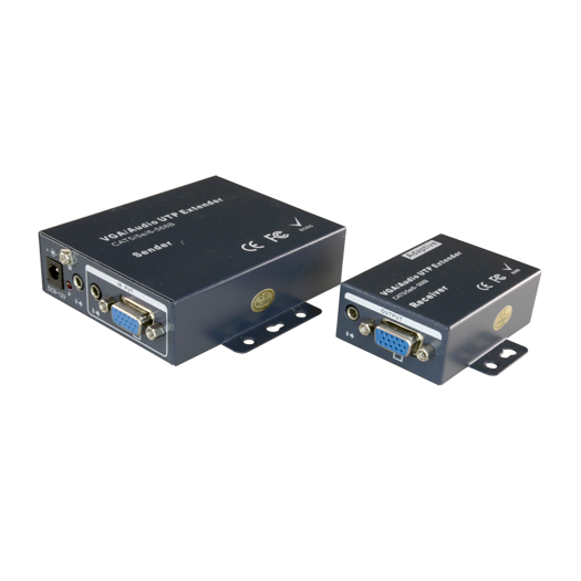 VGA-EXT Active VGA extender   Transmitter and receiver   Range 100 m   Over cable UTP Cat 5/5e/6 