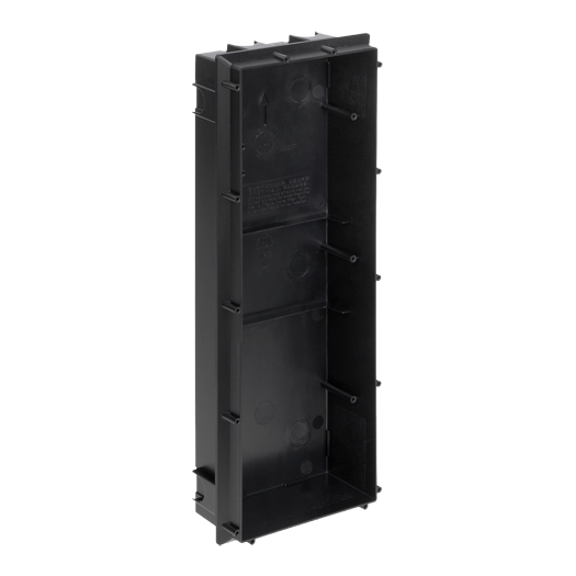 VTOB102 Back box   Video intercom specific   Cable routes   400mm (H) x 150mm (W) x 63mm (D) 