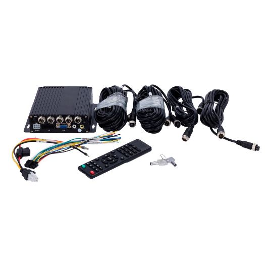 VW-9034S-4CH, MDVR osnovna 4 AHD kanala 1080P, Snimanje na SD karticu, Konektori M12 4 pina