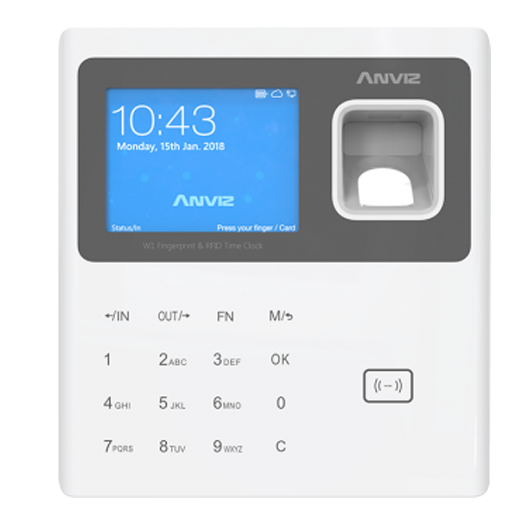 W1-PRO Time & Attendance control   Fingerprint, EM card and PIN   3.000 users | 100.000 records 
