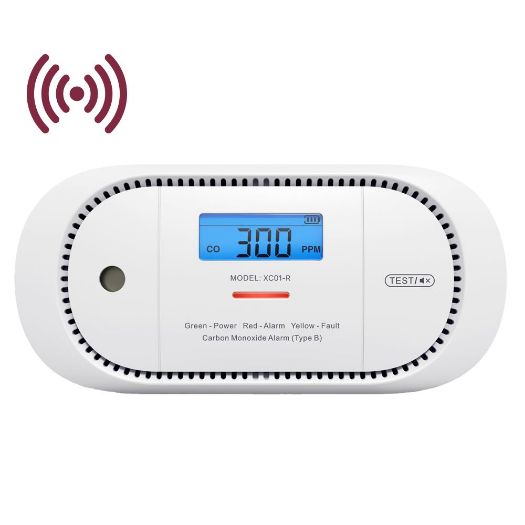 XC01-WR, X, Samostalni alarm za ugljični monoksid Sense, Omogućuje spajanje 24 RF detektora 868MHz