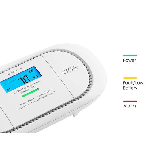 XC01-WR, X, Samostalni alarm za ugljični monoksid Sense, Omogućuje spajanje 24 RF detektora 868MHz