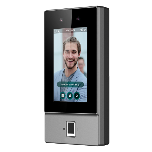 XS-AC6214-FMFR-WPOE Access Control and Time &amp; Attendance   Facial, fingerprint, MF card, QR and PIN 