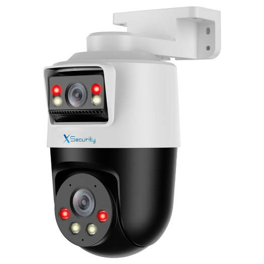 XS-IPPT430-2P-SL-TANDEM X Security IP tandem range ULTRA   Dual Lens (Panoramic 2Mpx + PT 2Mpx)) 