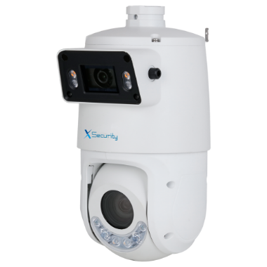 XS-IPSD6325TA-4P-DL-TANDEM X Security IP tandem range ULTRA   Dual Lens (Panoramic 2Mpx + PTZ 4Mpx)) 