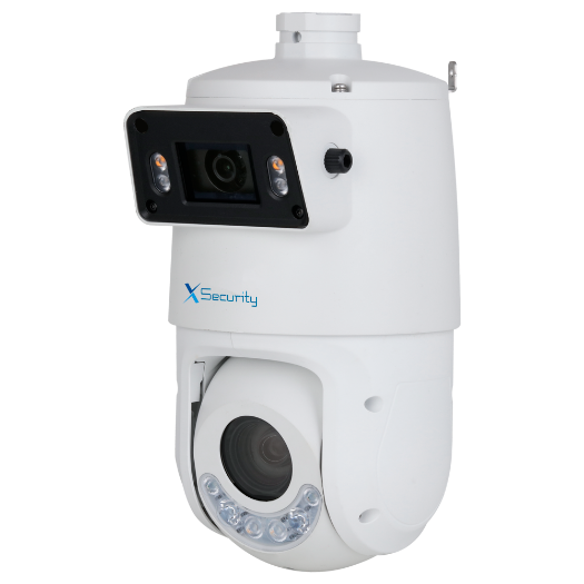 XS-IPSD6325TA-4P-DL-TANDEM X Security IP tandem range ULTRA   Dual Lens (Panoramic 2Mpx + PTZ 4Mpx)) 