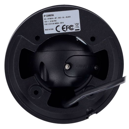 XS-IPT981A-8P-WIZ-DL-BLACK, X, Sigurnosna kupolasta IP kamera PRO asortiman, 8 megapiksela (3840x2160)