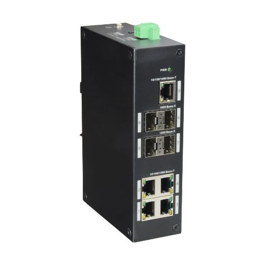 XS-SW09-GF-DIN, X, Sigurnosni prekidač, 5 RJ priključaka, 45, 4 SFP gigabitna porta