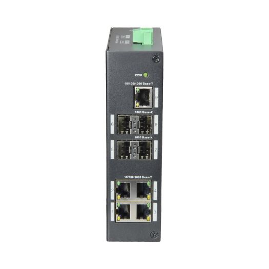XS-SW09-GF-DIN, X, Sigurnosni prekidač, 5 RJ priključaka, 45, 4 SFP gigabitna porta