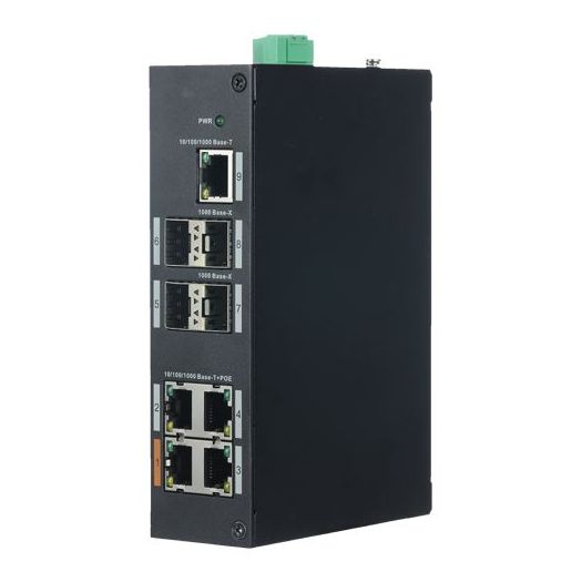 XS-SW0904HIPOE-GF-96, PoE prekidač, 4 PoE+ porta RJ45 + 1 x RJ, 45 priključaka, 4 SFP gigabitna porta