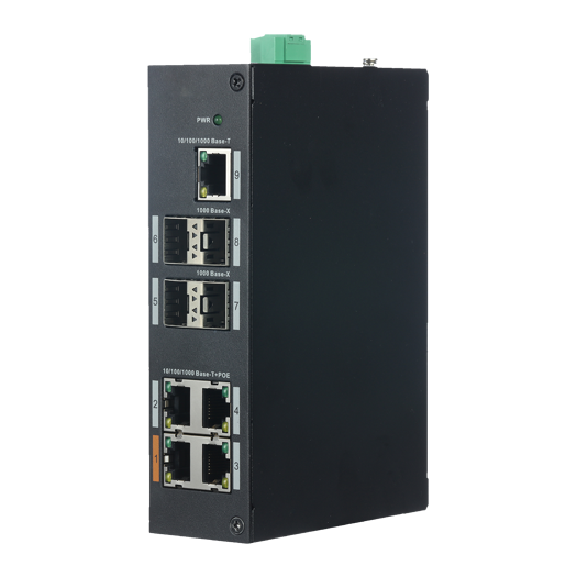 XS-SW0904HIPOE-GF-96 PoE Switch   4 PoE+ ports RJ45 + 1 x RJ 45 port   4 SFP Gigabit ports 