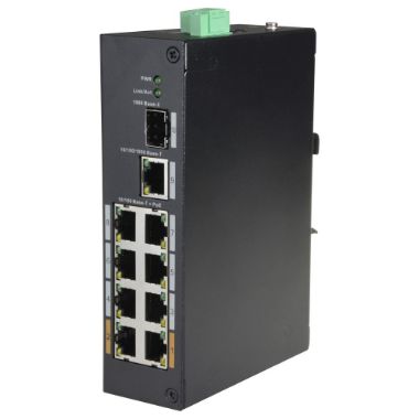 XS-SW1008POE-96-DIN, X, Sigurnosni prekidač PoE, 8 PoE port(ovi) + 1 gore, priključak(ovi) za povezivanje