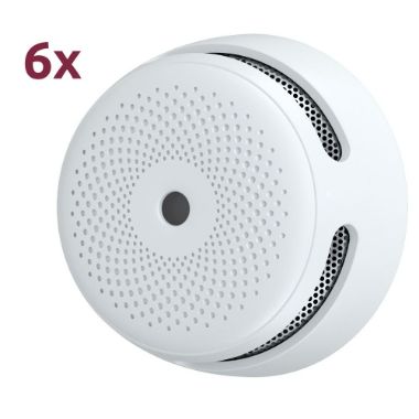 XS01-6PACK, Paket od 6 mini stalka, sam detektor dima X, Osjećaj, Vijek trajanja baterije 10 godina (bez