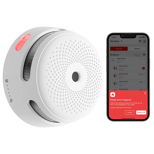 XS01-M X Sense® Mini Stand alone Smoke Detector   Connection with SBS50 HUB for APP communication 