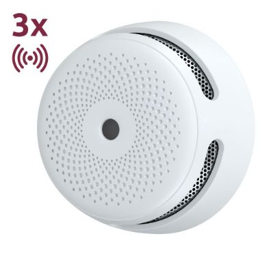 XS01-WX-3PACK, Paket od 3 mini stalka, sam detektor dima X, Osjećaj, WiFi komunikacija 2.4GHz