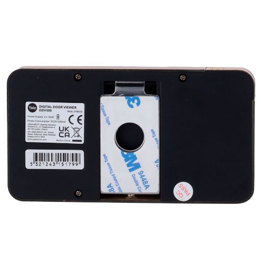 YALE-DOORVIEWER500-GOLD, Digitalna špijunka, Kamera 0,3 Mpx | Kut gledanja 105