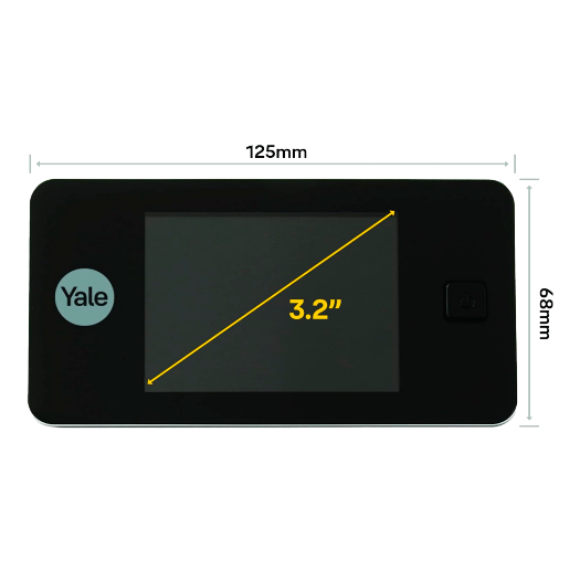 YALE-DOORVIEWER500-SILVER