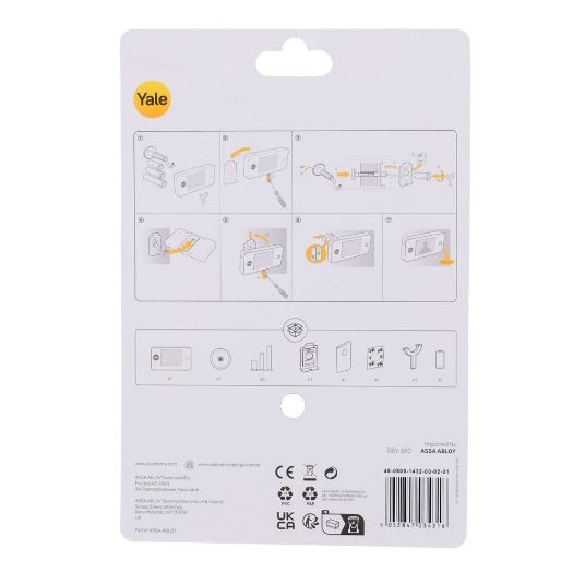 YALE-DOORVIEWER500-GOLD, Digitalna špijunka, Kamera 0,3 Mpx | Kut gledanja 105