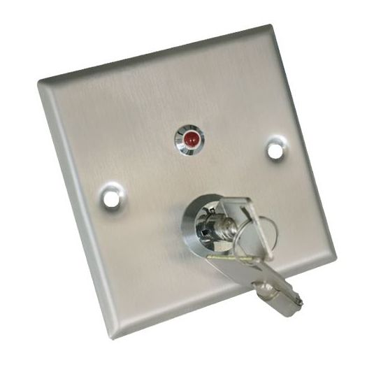 YKS-850LS, Pritisnite gumb s ključem, LED indikator, Testirano na 500.000 upotreba, NO/NC/COM/TAMP/LED | Ugradbeni ili površinski