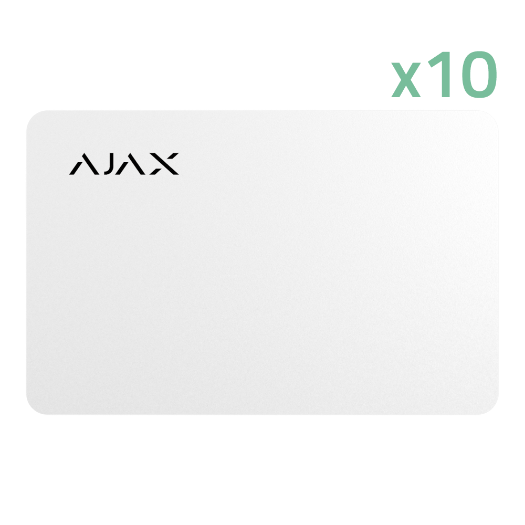 10XAJ-PASS-W, beskontaktna pristupna kartica, Mifare DESFire® tehnologija, kompatibilna s KeyPad Plus i KeyPad TouchScreen 