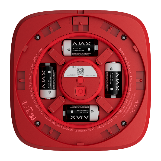 AJ-EN54-SOUNDER-VAD-R, bežična sirena s zvučnim i vizualnim alarmom, trenutačne obavijesti 