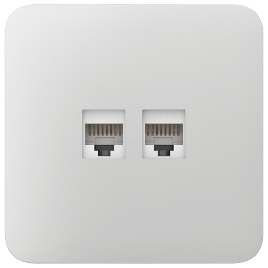 AJ-SOLOCOVER-LAN-W, bočni poklopac za Ethernet utikač, kompatibilan s AJ i OUTLETCORE