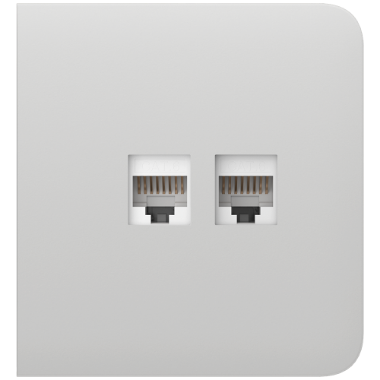 AJ-SIDECOVER-LAN-W, bočni poklopac za Ethernet utičnicu, kompatibilan s AJ i OUTLETCORE