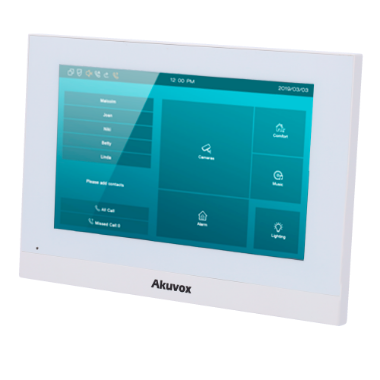 AK-C313W-LP-2-WHITE, Linux monitor za videointerfon, 7" TFT zaslon 