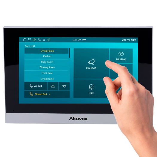 AK-C313W-LP-2, Linux monitor za video interfon, 7" TFT zaslon, Kristalno čisto dva