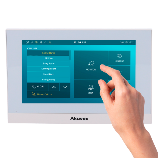 AK-C313W-LP-2-WHITE, Linux monitor za videointerfon, 7" TFT zaslon 