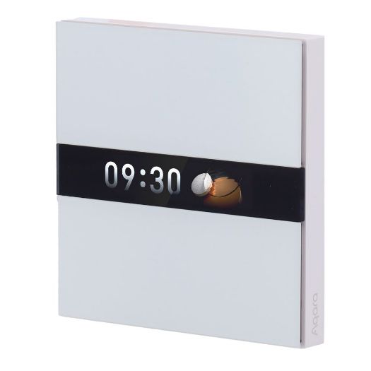 AQ-WS-K02D, Aqara prekidač za prikaz V1 EU, LCD prikaz / 2 kanala, Potreban je Aqara HUB