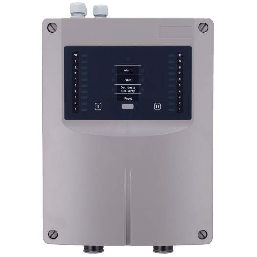 ASD535-4, aspirirajući detektor dima za 1 ili 2 SSD senzora dima 535, s indikatorom razine dima 