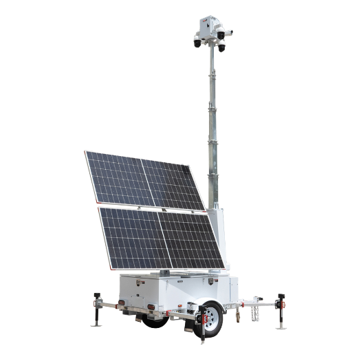 BIG-BL2P-G9EHSST, samohodna prikolica za CCTV, solarni panel od 2×600 W 