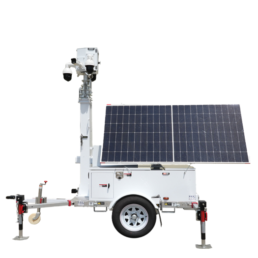 BIG-BL2P-G9EHSST, samohodna prikolica za CCTV, solarni panel od 2×600 W 