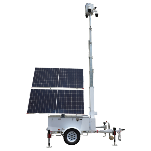 BIG-BL2P-G9EHSST, samohodna prikolica za CCTV, solarni panel od 2×600 W 