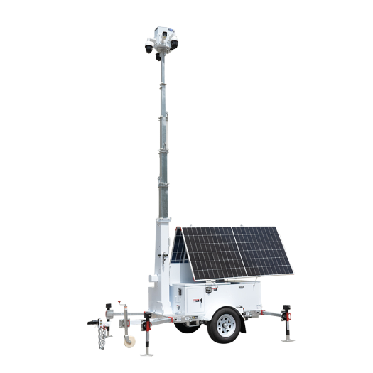 BIG-BL2P-G9EHSST, samohodna prikolica za CCTV, solarni panel od 2×600 W 