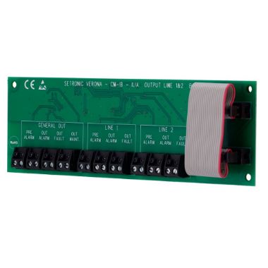 CM-IB, Relejna kartica za CLI kontroler, Omogućuje nadzor do dva detektora