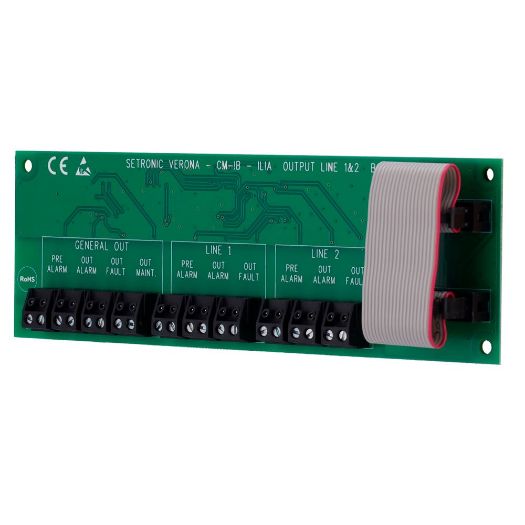 CM-IB, Relejna kartica za CLI kontroler, Omogućuje nadzor do dva detektora