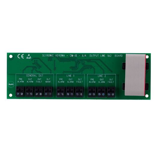 CM-IB, Relejna kartica za CLI kontroler, Omogućuje nadzor do dva detektora