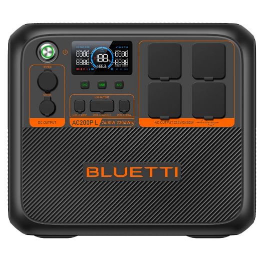 BL-AC200PL, Prijenosna baterija Bluetti, Veliki kapacitet 2304 Wh, Izlazna snaga 2400 W maks.